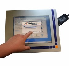 Touchscreen TFT Monitor With Wall PC Lauer Aiovision For Ms Dos Windows 95 98