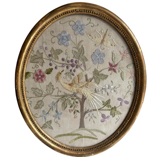 Vintage oval embroidered - vintage,