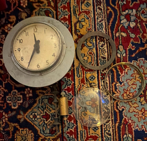 Clock parts lot - lot:, movement
