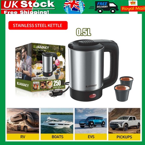 24v car travel kettle 500ml - travel,