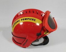 French Firefighter Helmet Gallet Sapeurs Pompiers Red Yellow