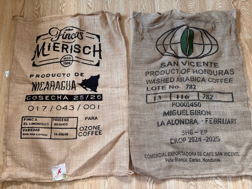 Two used coffee sacks no - used,