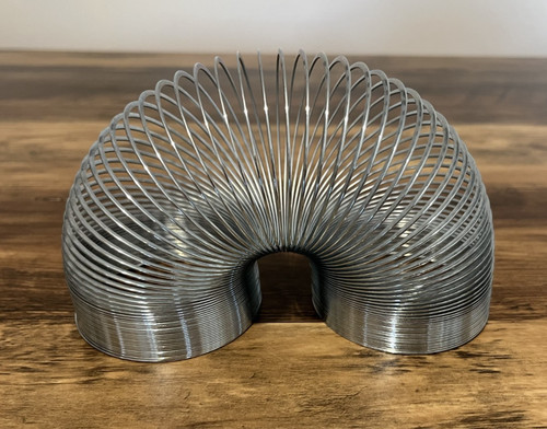 Metal coil walking spring toy - coil,