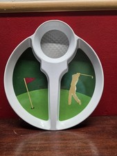 Vintage Golf Theme Melamine Chip & Dip Serving Tray