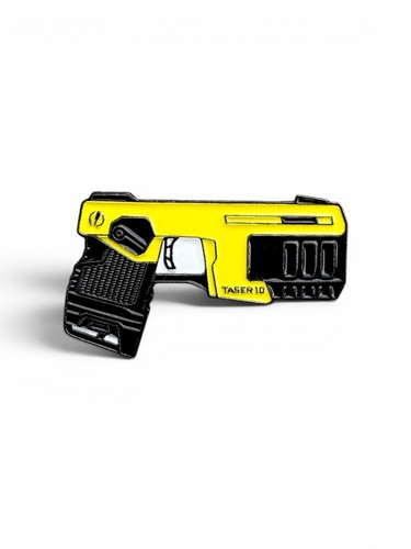 Police taser pin brooch - taser, x2