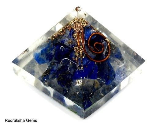Lapis lazuli orgone pyramid - lapis,
