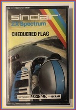 Chequered Flag ZX Spectrum Sinclair 48K Cassette Only. 1983 PSION