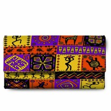 Seamless Candy Pattern Women's Leather Wallet Ladies Purse