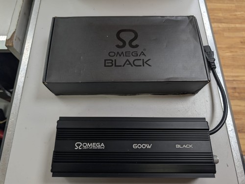 Omega black 600w dimmable - black,