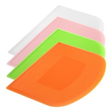 4Pcs Plastic Cake Scraper