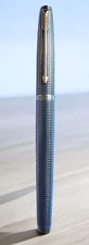Parker Sterling Silver Cisele Fountain Pen Cap & Barrel 18k Gold Nib