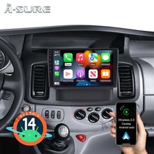 64GB Android 14 Apple CarPlay Radio GPS Sat Nav For Vauxhall Vivaro A 2010-2014