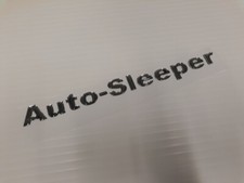Auto-Sleeper Motorhome Name Sticker - SINGLE Resin/Chrome