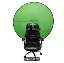 110CM Green Screen Backdrop Pop-up Chair Round Background Protable Photography G