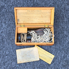 Vintage *RARE* Walker's Excelsior IV Patent Log w/Original Wooden Box - ENGLAND