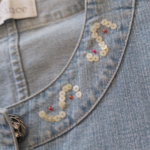 Blue denim jacket - jacket, in