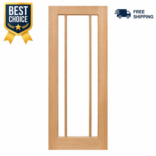 Oak internal door glazed - oak,