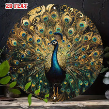 PEACOCK Round Metal Aluminium