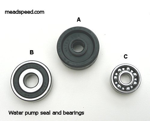 Water pump seal bearings - water, /
