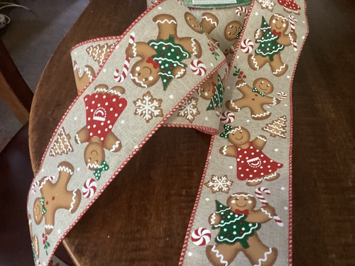 Christmas wired ribbon - christmas, by