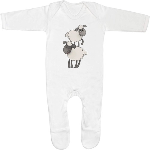 Pair cute sheep baby - of,