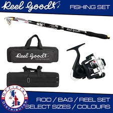 Fishing Rod Reel Set Telescopic Fiberglass  Spinning Combos 7ft - 10ft Rod Reel
