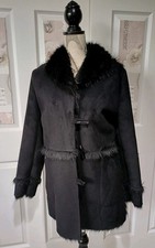 M&S Black Suede Fur Style