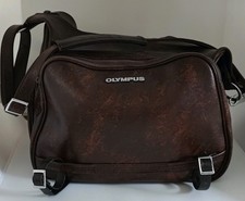 Vintage Original Olympus Shoulder Camera Bag Satchel Faux Synthetic Leather VGC