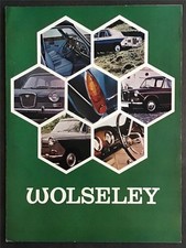 WOLSELEY CAR RANGE Sales