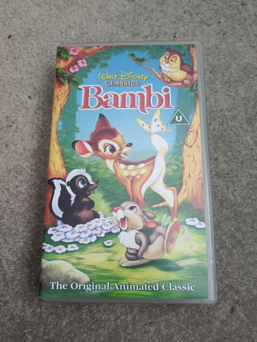 Bambi vhs video tape - bambi,