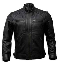 Café Racer Men Leather Jacket