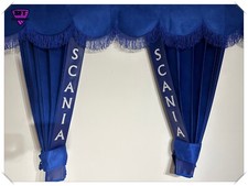 DUTCH STYLE TRUCK CURTAINS DOUBLE LINED BLUE SCANIA P / G / R / S SERIES