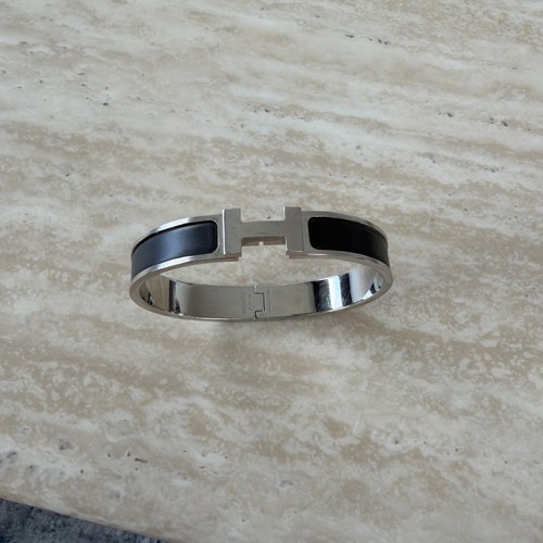 Hermès clic bracelet black - clic,