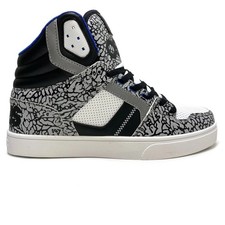 OSIRIS SHOES CLONE ELEPHANT BLACK WHITE GREY TRAINERS (UK 10 EUR 45)