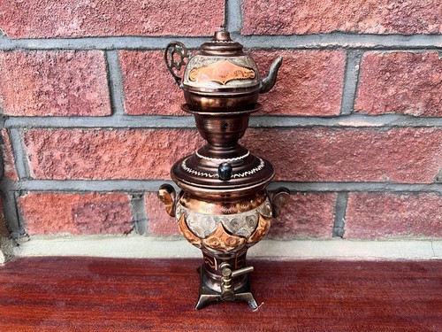 Vintage turkish copper tea - vintage,