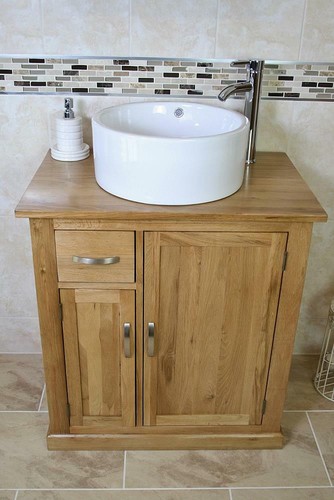 Bathroom vanity unit oak - unit,