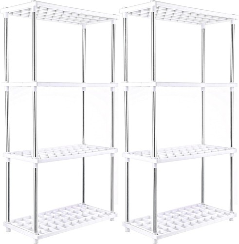 2pcs plastic shelving units - plastic,