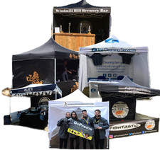3m x 3m CUSTOM PRINTED Pop Up Commercial Gazebo ANY DESIGN Market Stall Branded