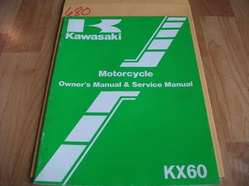 Kawasaki kx60 owner - kawasaki, owner's