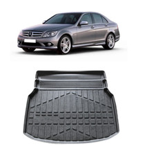 MERCEDES C-Class W204 2007-13 Tailored Boot Liner Floor Mat Heavy Duty Anti Slip