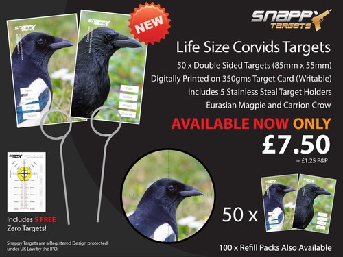 Corvid targets air rifle - air, /