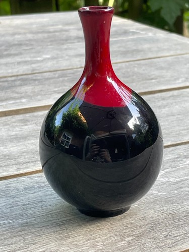 Royal doulton flambé vase - doulton,
