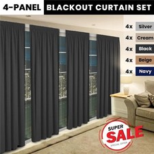 4 Curtains Panel Blackout
