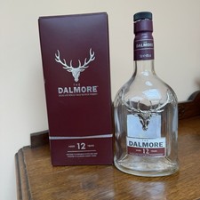 The Dalmore Highland Malt Whisky 12 Year Aged, Empty Bottle 70cl with Box GC