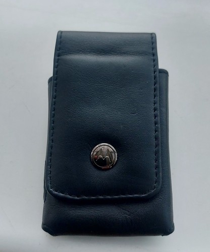 Vintage motorola black leather - motorola,