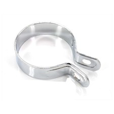 Chrome exhaust clamp 60 mm x 20 mm for Zündapp, Kreidler, Puch, Simson, Moped for