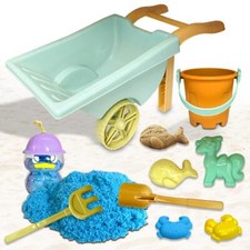 9PCS Beach Wheelbarrow Toy Set