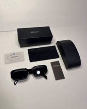 Prada PR17WS 1AB5S049 Women's Sunglasses 49 mm Black / Dark Grey Lens