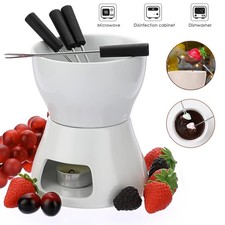 Chocolate Fondue Set Ceramic Butter Chocolate Fondue Pot with Tealight Candle