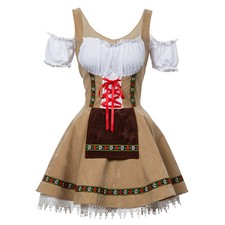 Oktoberfest Costume German Bavarian Dirndl Beer Maid Fancy Dress
